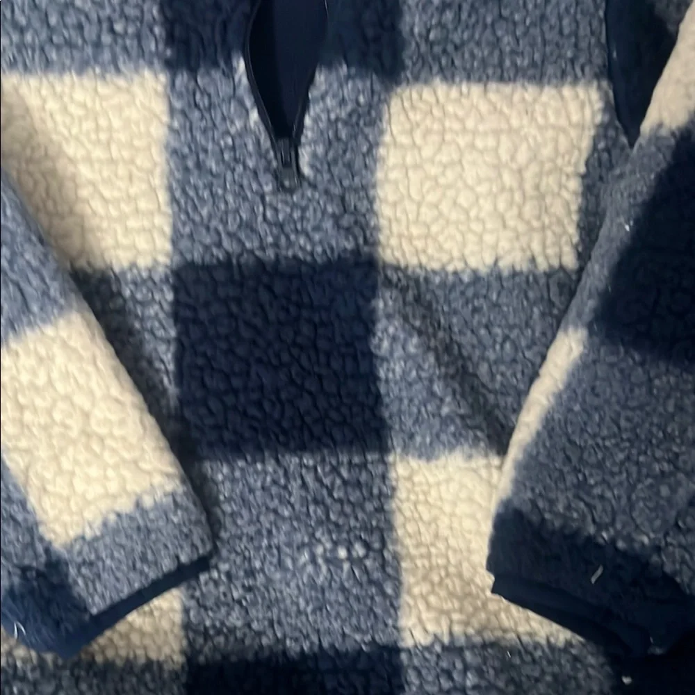 Carter's Navy and Cream Fleece Pullover - Picture 3 of 5